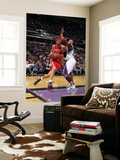 Houston Rockets v Sacramento Kings: Brad Miller and Carl Landry Print by Rocky Widner