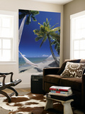 Hammock on Beach, Danarau, Viti Levu, Fiji Affiches par Neil Farrin