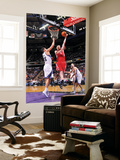 Houston Rockets v Sacramento Kings: Chase Budinger and Omri Casspi Poster by Rocky Widner