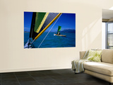 Sea Kayakers under Sail, Furneaux Islands, Bass Strait Posters par Grant Dixon