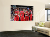 Portland Trail Blazers v Dallas Mavericks-GameTwo,Dallas,TX-April 19:Andre Miller, LaMarcus Aldridg Prints