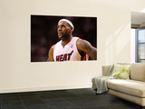 New Orleans Hornets v Miami Heat: LeBron James Print by  Mike