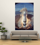 Saturn V Rocket Lifting the Apollo 11 Astronauts Towards Their Manned Mission to the Moon Posters by Ralph Morse