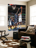 Charlotte Bobcats v Memphis Grizzlies: Hamed Haddadi and DeSagana Diop Print by Joe Murphy