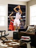 Portland Trail Blazers v Dallas Mavericks: Dirk Nowitzki and Brandon Roy Posters by Ronald Martinez