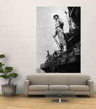 US Soldiers Standing Guard on a Troop Train Print by Myron Davis