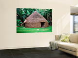 Traditional Kanak House, Lifou Island, Loyalty Islands, New Caledonia Art par Peter Hendrie