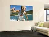 Surfer Riding a Wave Posters by Christian Aslund