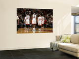Orlando Magic v Miami Heat, Miami, FL - March 3: Dwyane Wade, LeBron James, Mike Bibby and Chris Bo Prints by Issac Baldizon