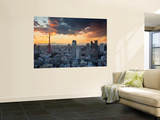 Tokyo Tower and Mt; Fuji from Shiodome, Tokyo, Japan Prints by Jon Arnold