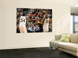 Denver Nuggets v Utah Jazz, Salt Lake City, UT - March 3: Al Jefferson and C.J. Miles Prints by Melissa Majchrzak
