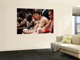 Miami Heat v Chicago Bulls - Game Two, Chicago, IL - MAY 18: Luol Deng, Derrick Rose, Kyle Korver a Prints by Gregory Shamus