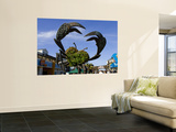Crab Art on Pier 39 Poster by Christina Lease