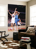 Dallas Mavericks v Portland Trail Blazers - Game Three, Portland, OR - APRIL 21: Dirk Nowitzki and  Art by Sam Forencich