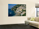 Amalfi Coast, Coastal View and Village, Positano, Campania, Italy Prints by Steve Vidler