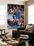 New Orleans Hornets v Denver Nuggets, Denver - January 9: David West and Nene Posters by Garrett Ellwood