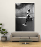 Underfed Duck Struggling in Detergent Print by Al Fenn