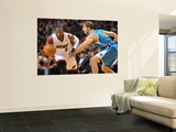 New Orleans Hornets v Miami Heat: Dwyane Wade and Aaron Gray Posters by James Riley