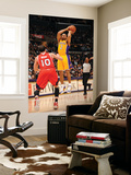 Atlanta Hawks v Los Angeles Lakers, Los Angeles, CA - February 22: Derek Fisher and Mike Bibby Prints by Andrew Bernstein