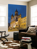 Colombia, Bogota, La Candelaria, Plaza De Bolivar, Cathedral at Night Prints by Jane Sweeney