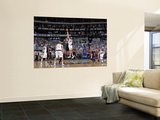 Portland Trailblazers v Dallas Mavericks - Game Five, Dallas, TX - APRIL 25: Marcus Camby and Tyson Print by Glenn James
