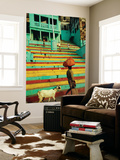 Goat Following Man Carrying Laundry Posters by Carole Martin