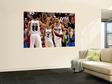 Dallas Mavericks v Portland Trail Blazers - Game Four, Portland, OR - APRIL 23: Brandon Roy and Nic Prints by Jonathan Ferrey