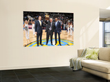 Orlando Magic v Denver Nuggets: Josh Kroenke, Masai Ujiri and George Karl Posters by Garrett Ellwood