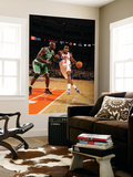 Boston Celtics v New York Knicks: Amar'e Stoudemire and Kevin Garnett Posters by Lou Capozzola