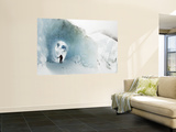Mountaineer in Ice Cave on Marconi Glacier Posters par Grant Dixon