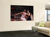 Indiana Pacers v Chicago Bulls - Game Two, Chicago, IL- April 18: Carlos Boozer and Tyler Hansbroug Prints
