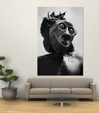 Bopende Tribesman of Western Congo Wearing Mask During Initiation of Boys Into Tribal Society Posters by Eliot Elisofon