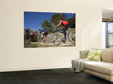 Mountain Bikers Prints by Diego Lezama