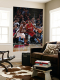 Miami Heat v Milwaukee Bucks, Milwaukee, WI - January 07: Chris Bosh and Luc Richard Mbah a Moute Prints by Gary Dineen