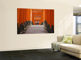 Orange-Red Gates (Tori) Lining Pathways of Fushimi-Inari-Taisha Shrine Art by Frank Carter