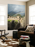 Rainbow over Incan Ruins of Machu Picchu Posters by Emily Riddell