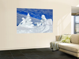 Snow Sculpture 'Kelly's Whitewater Park' at Mccall Winter Carnival. Láminas por David Ryan