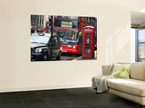 London Buses and Taxis in Heavy Traffic Plakater av Tony Burns London Buses and Taxis in Heavy Traffic Plakater av Tony Burns