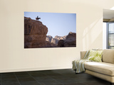 Desert Landscape with Donkey Rider on Ridge-Top Posters by Simon Foale
