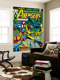 Avengers 144 Cover: Hellcat, Captain America, Iron Man, Beast, Vision and Avengers Charging Prints by George Perez