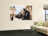Statues Outside Musee D'Orsay Print by Lou Jones