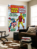 Tales Of Suspense 59 Cover: Iron Man and Captain America Charging Posters by Don Heck