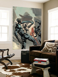 X-Men/Fantastic Four 3 Cover: Mr. Fantastic, Cyclops, Storm, Human Torch and Brood Prints by Pat Lee