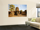 West Gate of Angkor Wat Temple Print by Dan Herrick