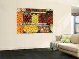 Fruit and Vegetables for Sale at Shop Poster by Karl Blackwell
