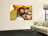 Portrait of Moustachioed Man Posters by April Maciborka