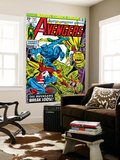 Avengers 143 Cover: Beast, Captain America, Iron Man, Vision and Avengers Prints by George Perez