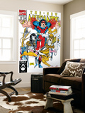 New Mutants 100 Cover: Warpath, Feral, Domino, Shatterstar and New Mutants Posters par Rob Liefeld