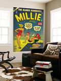 Marvel Comics Retro: Millie the Model Comic Book Cover #45, in Bathing Suit, at the Beach (aged) Posters