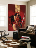 Elektra The Hand 1 Cover: Elektra Fighting Print by Bill Sienkiewicz
